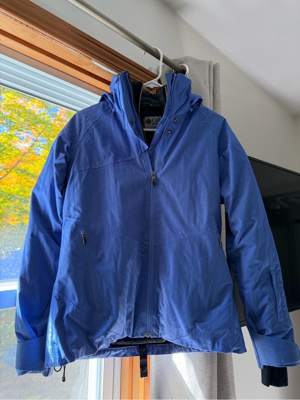 Columbia Royal Blue Hooded Ski Jacket